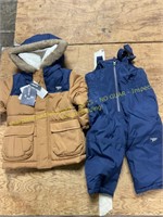 Oshkosh Bgosh size 18m coat & snowpants