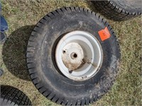 2 used mounted 20x10.00-6 lawn mower tire