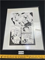 Framed Signed Legionaires Comic Plate