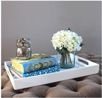 WHITE SERVING TRAY $77.98 + Tax