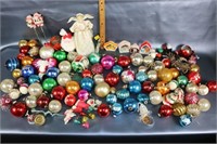 Large Lot of Vintage Christmas Ornaments WOW