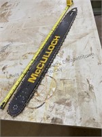 Large McCulloch chainsaw bar and chain see photos