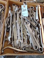 LARGE FLAT OF WRENCHES SOME SK