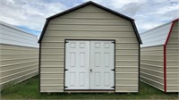 12 x 20 Lofted Value Shed with double doors - New