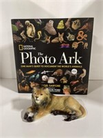 Repaired Lion Figurine and Book - National