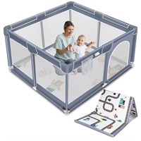 Suposeu Baby Playpen with Mat, Portable Baby Play