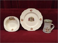 Royalty Bowl, Plate & Mug 1937 to 1981