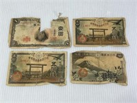 Worn Foreign Paper Money