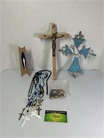 Rosaries and Religious Decorations