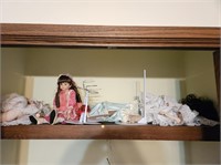 Lot of Various Dolls, Playhouse & Others