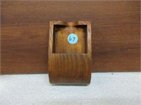 Vintage Wooden Matchbox Holder