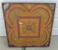 VINTAGE WOOD GAME TABLE 28.5in SQUARE