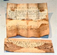1840's Orig Slave Sale Document, Promissory Note