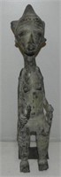 Early 1900's African Artifact Female Bronze Statue