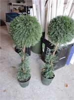 Pair of Faux Trees
