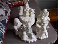 (4) Winter Figurines