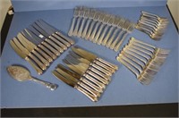 Extensive Rodd silver plate cutlery set
