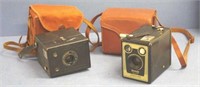 Two vintage Brownie cameras