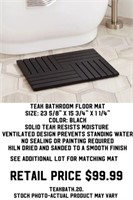 Teak Bathroom Floormat