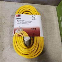 Unused 50' Heavy Duty Extension Cord 12/3