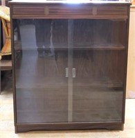 MCM bookcase w/ glass doors