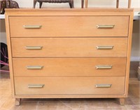 MCM blonde 4 drawer low chest, see photos