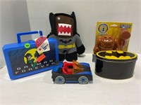 Batman, lunchbox, plush doll and more
