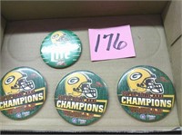 Super Bowl XXXI Champions Button Pins