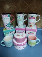 Collection of Hallmark "Nana" Themed Mugs