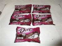 5 Bags Dove Chocolates