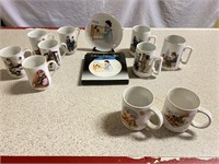 Collector Edition Norman Rockwell Plate & Mugs