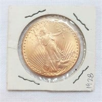 1928 St Gaudens $20 Gold Coin