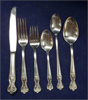 8 Six Piece Settings Rogers Extra Silver Plate
