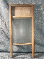 (G) Vintage glass washboard