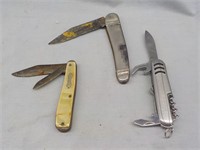 3 Jack knives all
