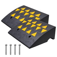 VEVOR Rubber Curb Ramp 2 Pack, 6" Rise Height Hea