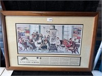 NORMAN ROCKWELL VISTIS A COUNTRY SCHOOL 30" X 20"