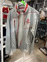 HOUSTON ROCKETS ZIPPERED HOODIE JACKET SZ M