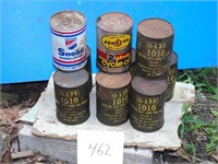 Oil Cans - Aircraft Oil, Pennzoil & Snobil