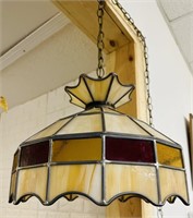 Beautiful Vintage Tiffany Style Hanging Lamp