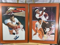(2) Rare 1970's Handball Lithographs