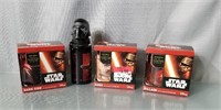 3 Star Wars Mugs and Aluminum Darth Vader