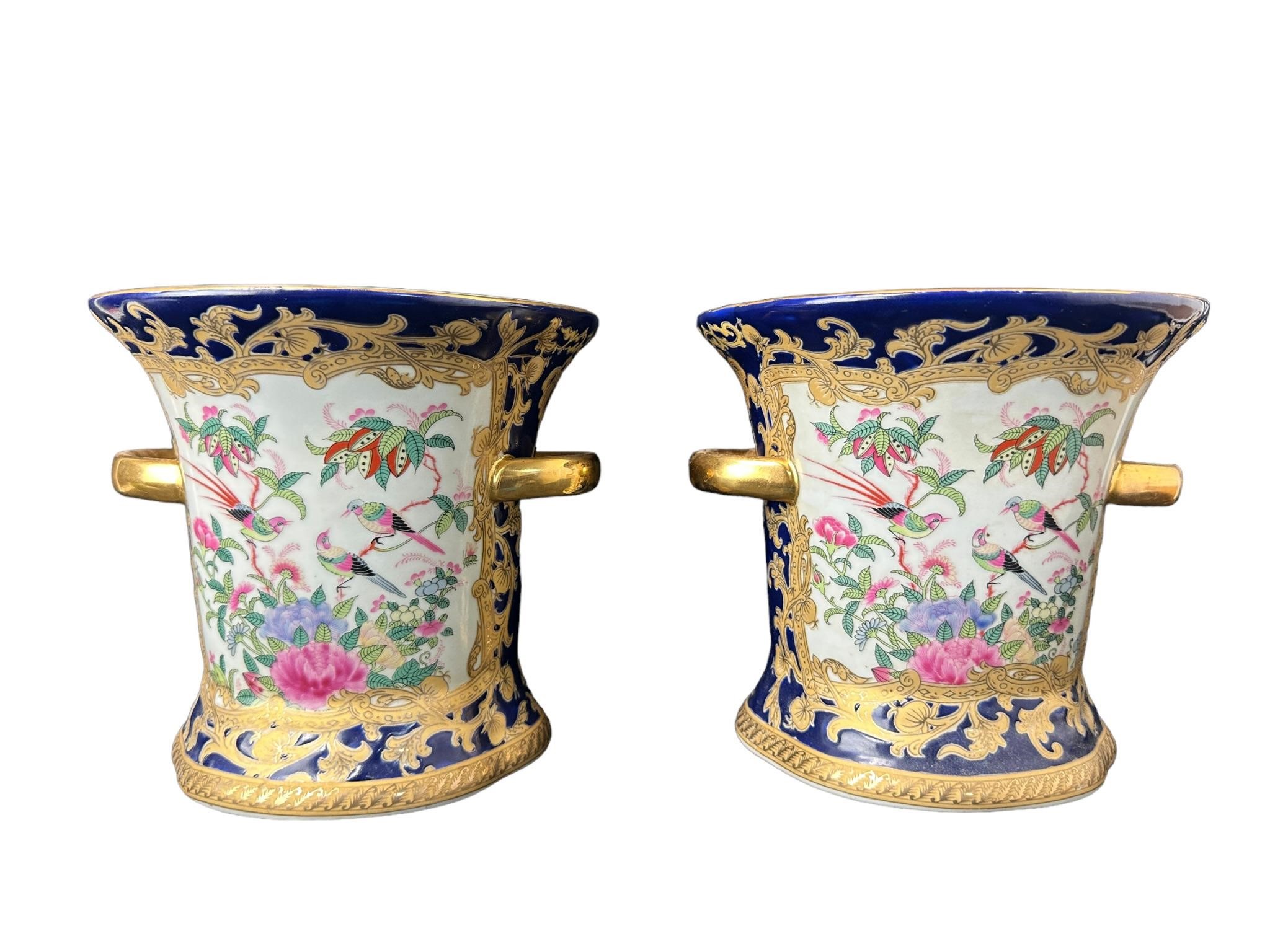 Pair of Chinese Porcelain Qianlong Vases