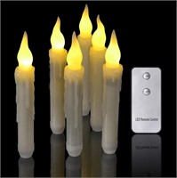6pcs LED Taper Candles with Remote Control,