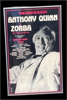 Framed Zorba Musical Theater Card