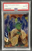 1996 Star Wars Finest Yoda #38 PSA 8