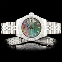 Rolex SS DateJust Diamond Ladies Wristwatch