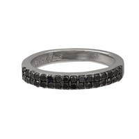 14k White Gold 0.45ctw Black Diamond Ring