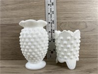 Fenton 5" Vase & Toothpick Holder