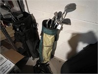 Golf Clubs and Bag